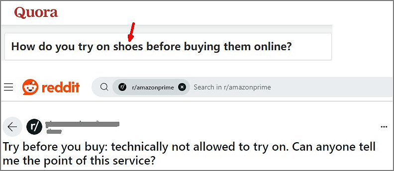 quora try on shoes