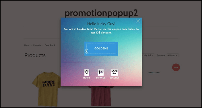 promotion popup
