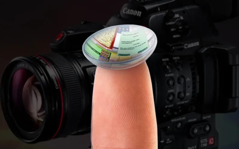 contact lenses with augmented reality