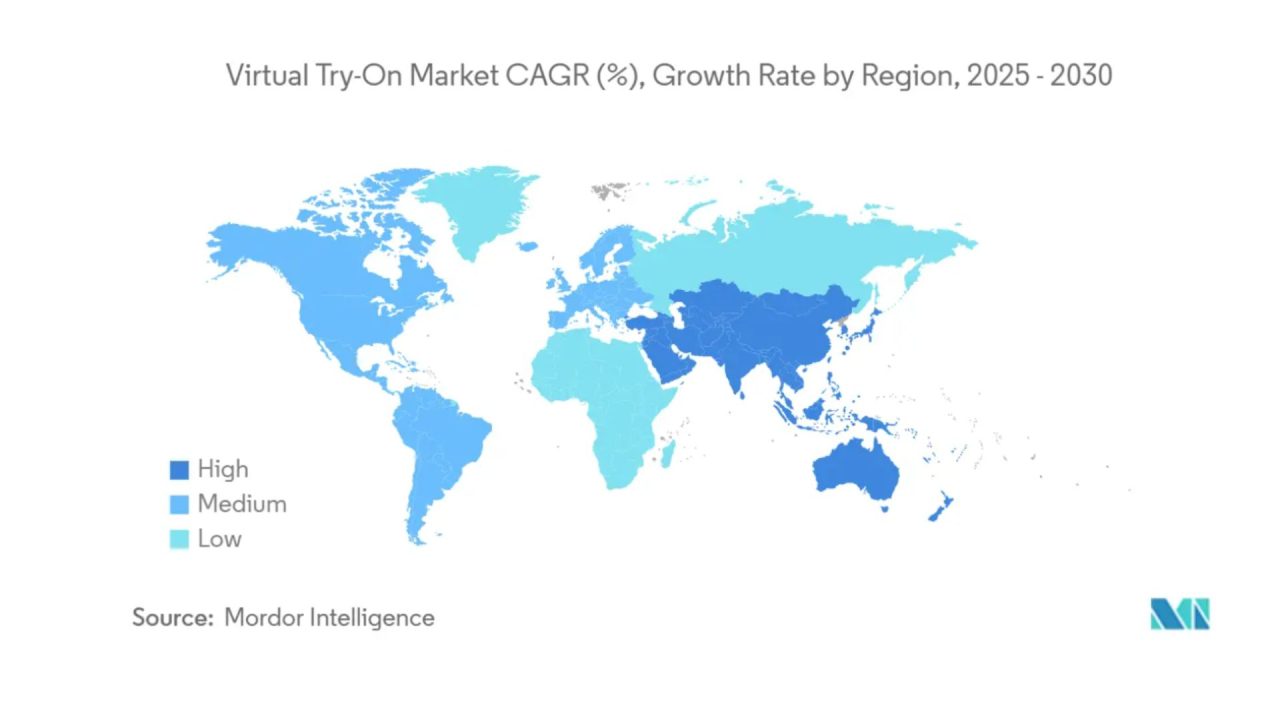 Virtual Try On Market Growth by Region