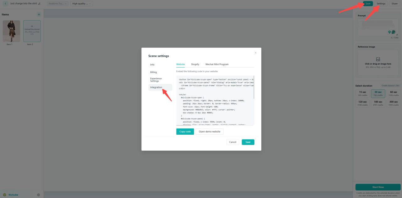 Virtual Try On Ecommerce Copy Code Scene