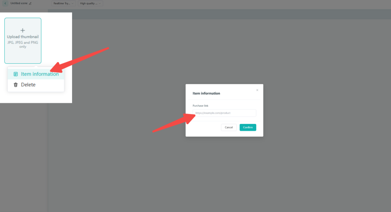 Virtual Try On Ecommerce Add Link