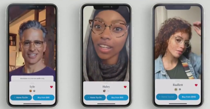 Virtual Try On Ecommerce Example Warby Parker
